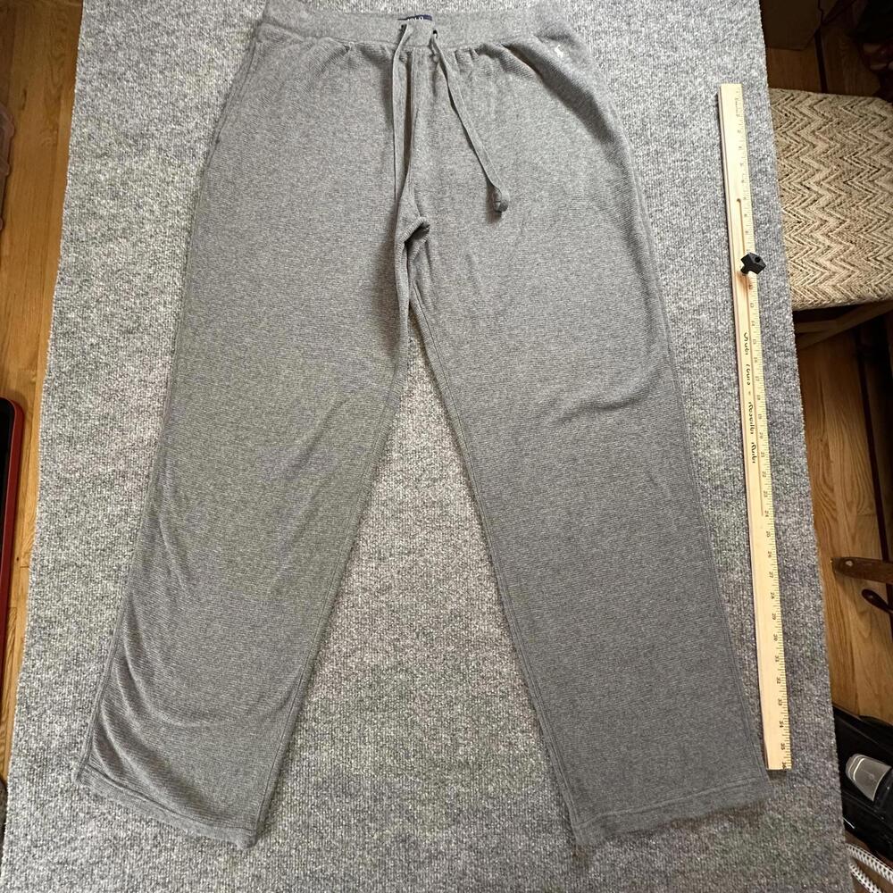 Polo Ralph Lauren Mens XL Grey Waffle Knit Cotton Lounge‎ Pajama Pants 79